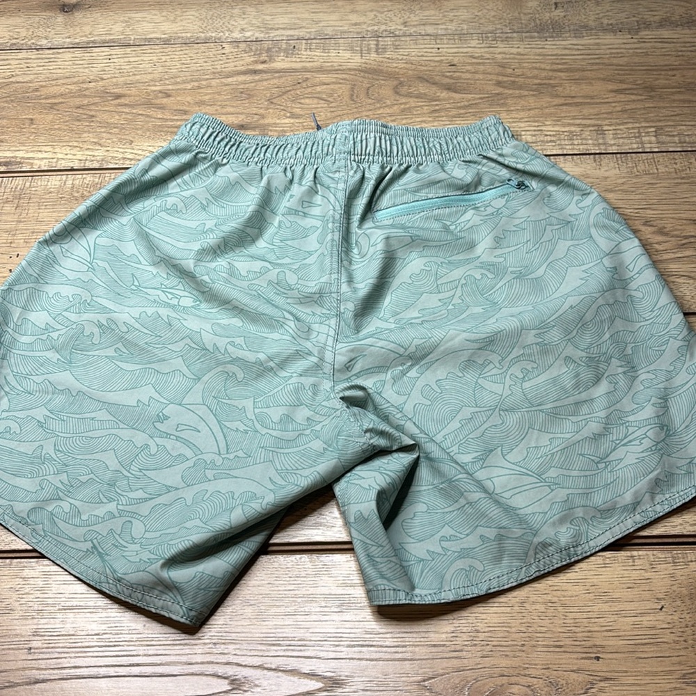Men’s AFTCO Leafy Green Fishing Swim Trunks Size Small - Picture 5 of 7